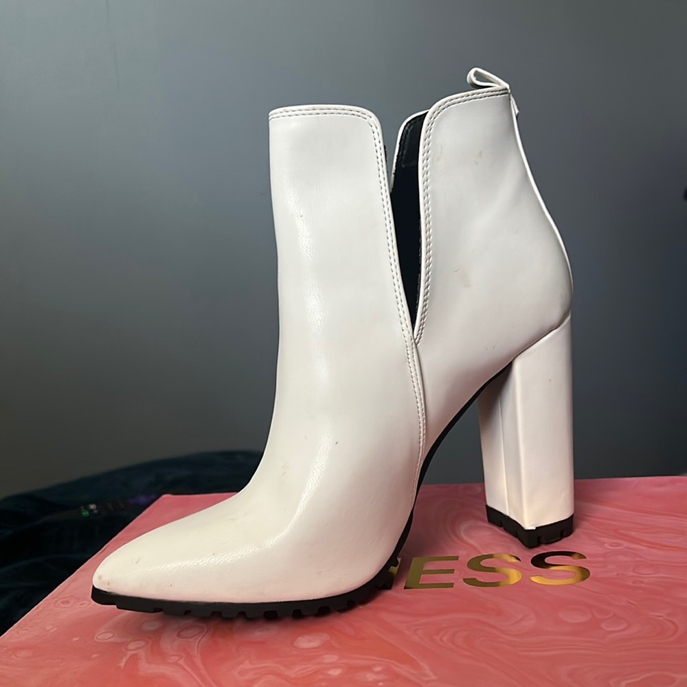 White Ankle Boots
